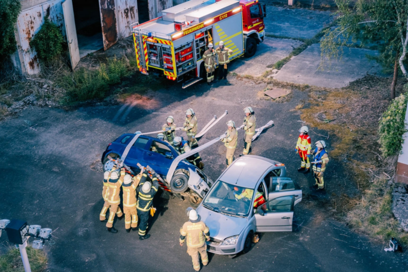 Feuerwehr Bad Kreuznach übt schweren Verkehrsunfall