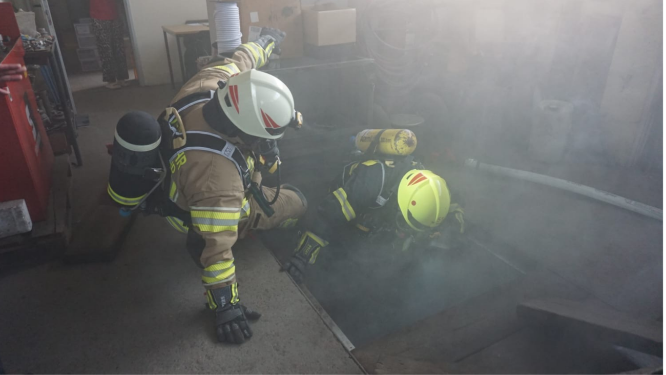 Feuerwehren üben Einsatzlage