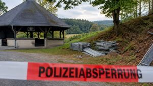 Gerüst an Grillhütte in Ruschberg gestohlen