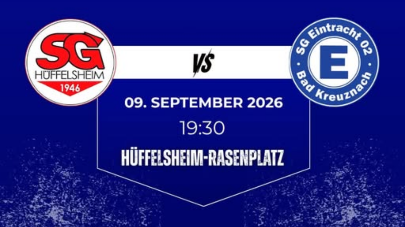 Spieltag: Hüffelsheim empfängt SG Eintracht Bad Kreuznach heute im Derby
