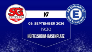 Hüffelsheim empfängt SG Eintracht Bad Kreuznach heute im Derby