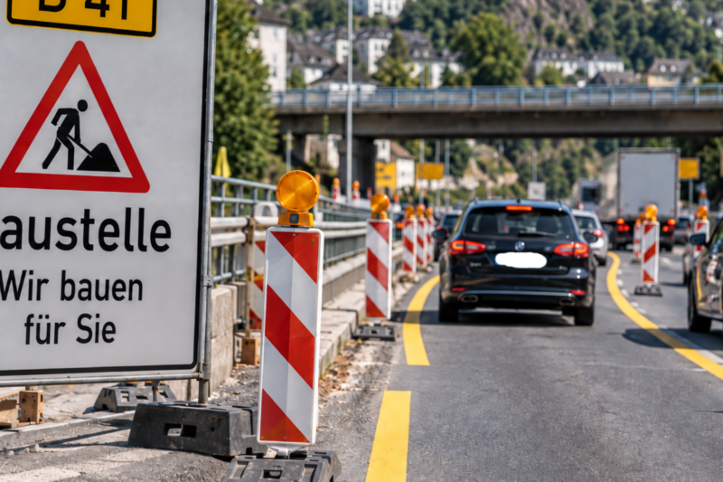 Idar-Oberstein ändert die Verkehrsführung auf der B41