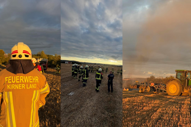 Im Kirner Land trainieren Feuerwehren gemeinsam für Vegetationsbrände