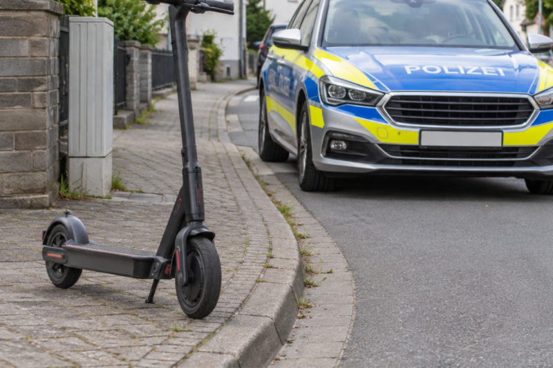In Hargesheim stoßen E-Scooter und Auto zusammen
