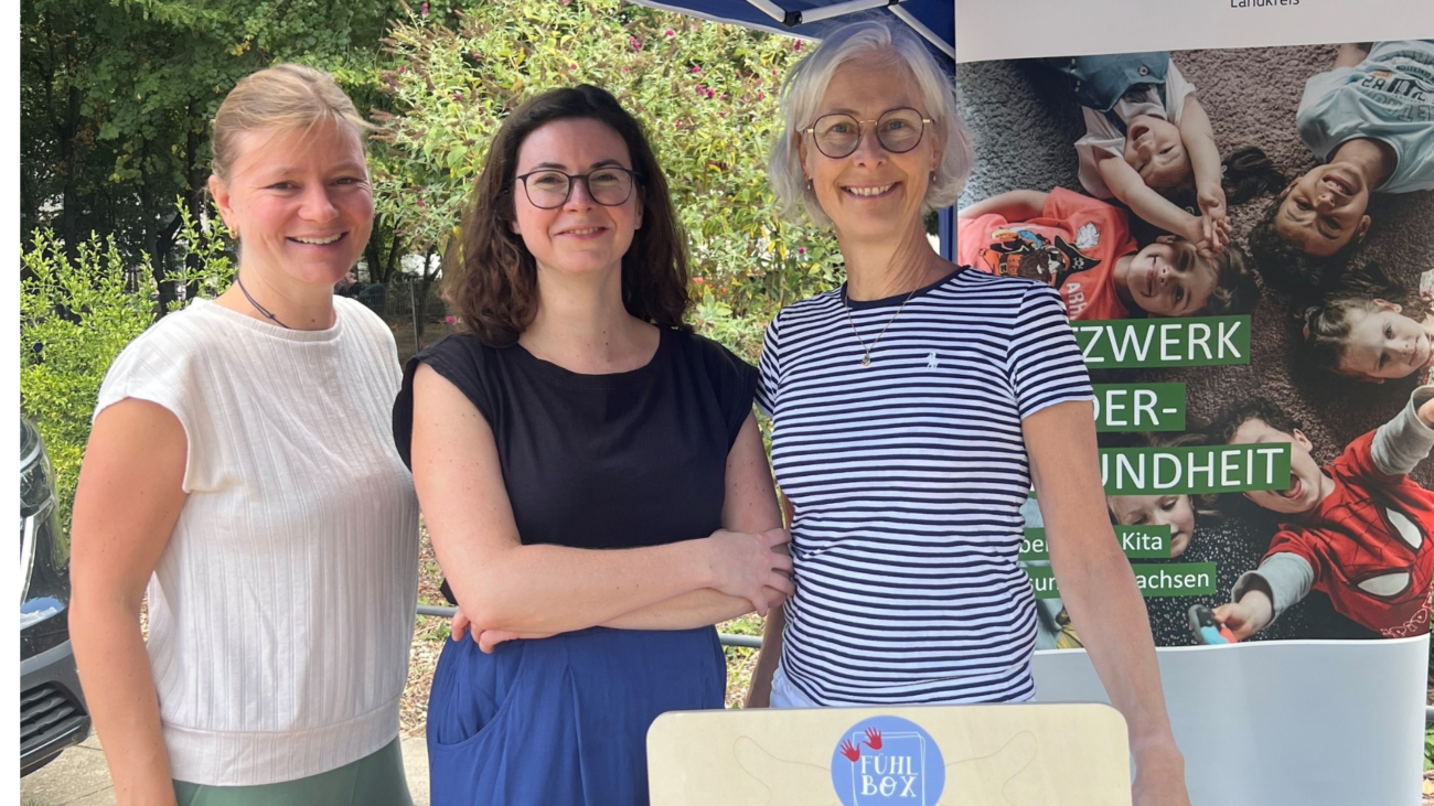 Präventionsteam Kinderfest: v.r.n.l.: Manuela Britten-Baumann, Jana Quester, Jacqueline Seib, Andrea Jacobi, Ursula Stürer