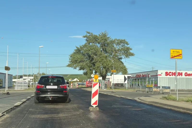 Mainzer Straße in Planig Richtung B428 gesperrt