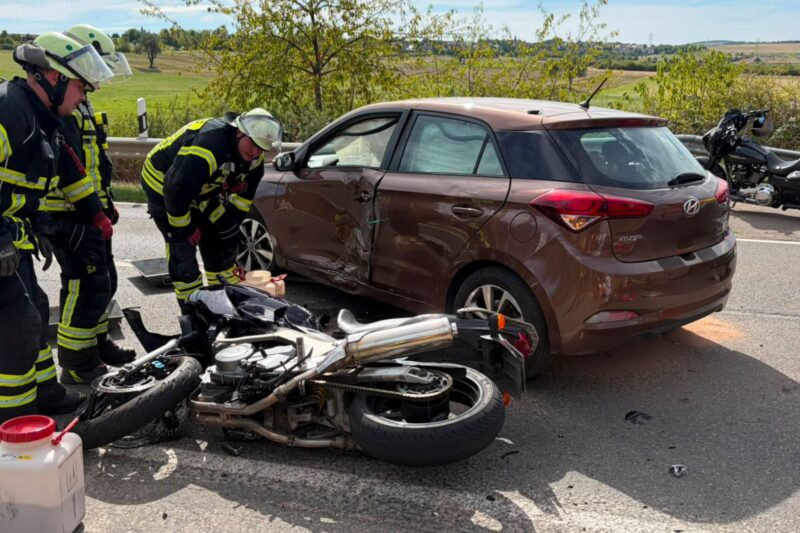 Motorradfahrer bei Rüdesheim schwer verletzt