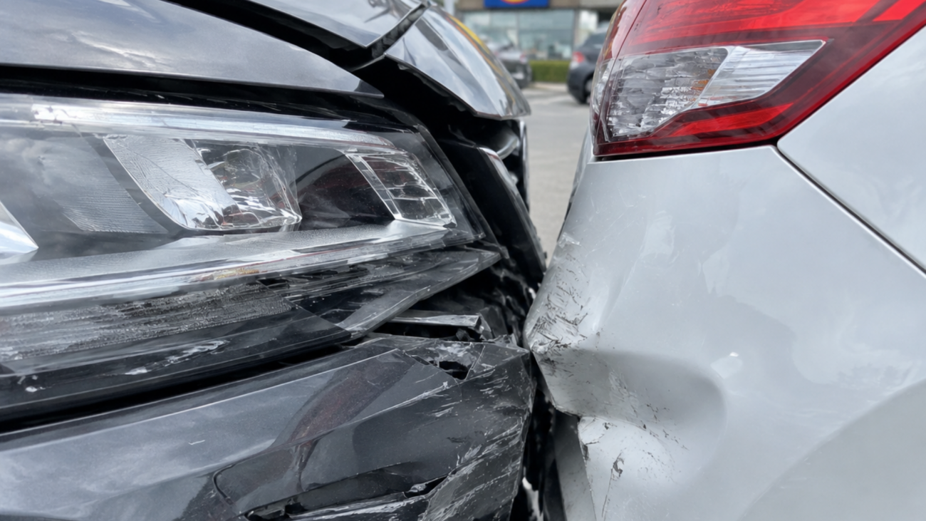Unfall mit zwei beteiligten Fahrzeugen