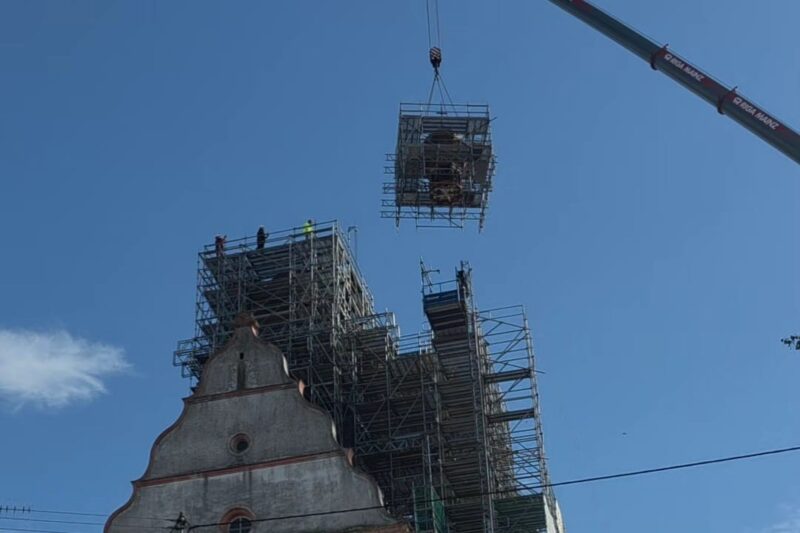 Der Kirchturm in Spabrücken wird umfassend saniert