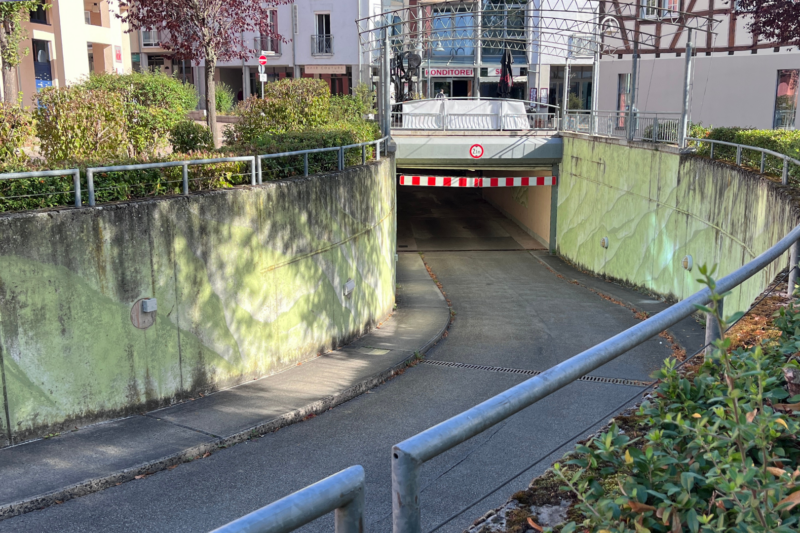 Teil der Tiefgarage unter Felke-Center in Bad Sobernheim gesperrt