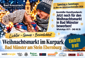 Weihnachtsmarkt im Kurpark öffnet an allen Adventswochenenden