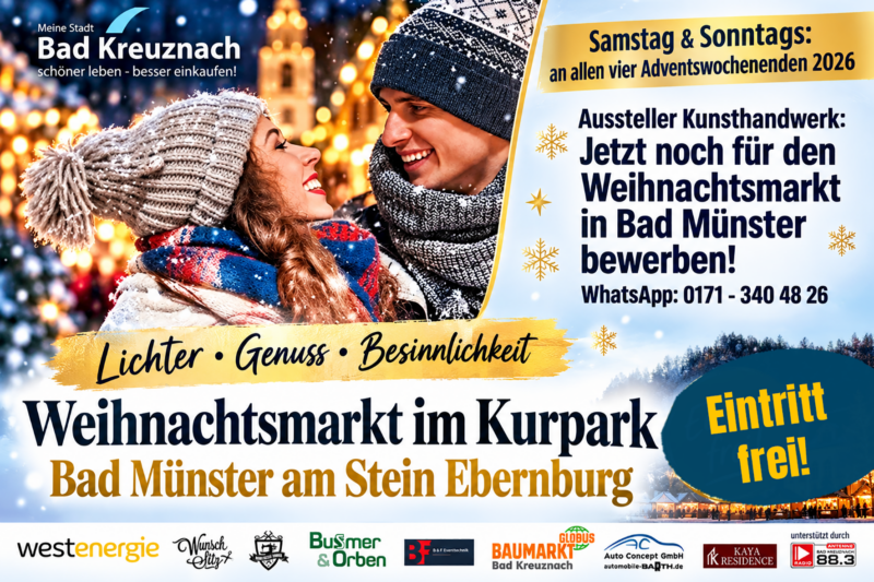 Weihnachtsmarkt im Kurpark öffnet an allen Adventswochenenden