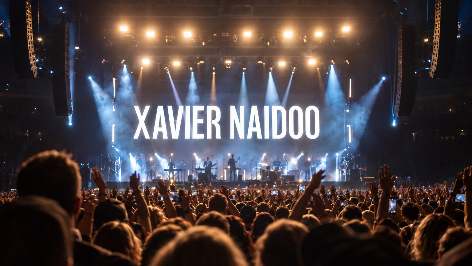 jubelnde Menge beim Xavier Naidoo Konzert