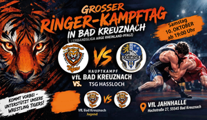Wrestling Tigers starten als Herbstmeister in die Rückrunde