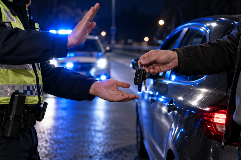Polizei verhindert mögliche Trunkenheitsfahrt im Salinental