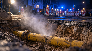 Beschädigte Gasleitung führt zu Evakuierungen