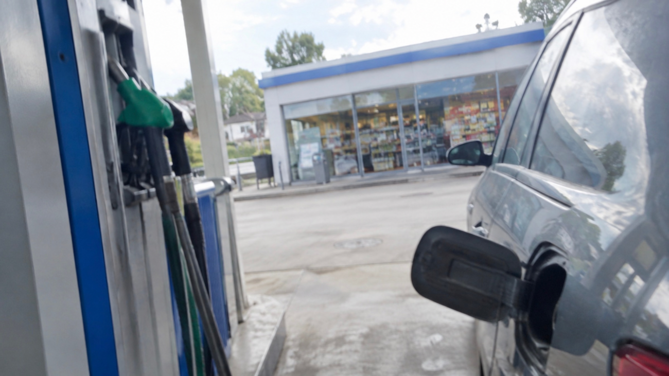 Tankstelle Tankvorgang