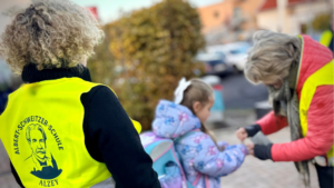 Albert-Schweitzer-Schule setzt bei Schulwegewoche auf Stempel