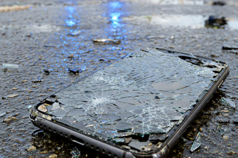 Betrunkener zerstört Handy eines Kindes