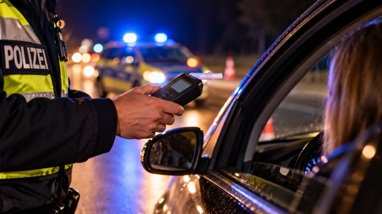 Mit 1,66 Promille unterwegs: Polizei stoppt Autofahrerin bei Bad Kreuznach