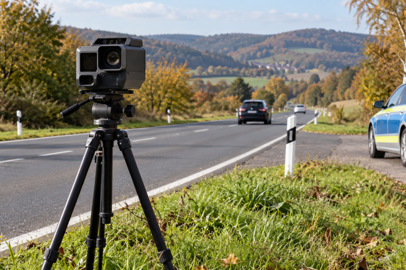 Neun Geschwindigkeitsverstöße auf der B41 bei Monzingen
