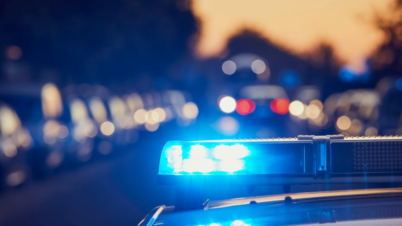 Polizeiauto mit Blaulicht