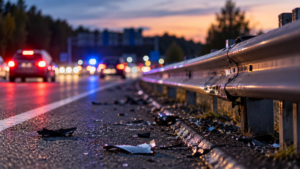 Unfallflucht auf B41 bei Planig: Fahrer flüchtet zu Fuß