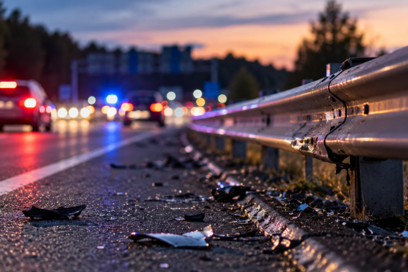 Unfallflucht auf der B41: Polizei sucht weißen Kombi